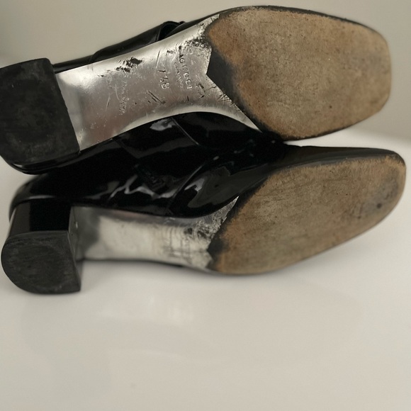 Authentic Gucci Short Ankle Boots Black Leather SIZE 7.5 - Picture 4 of 4